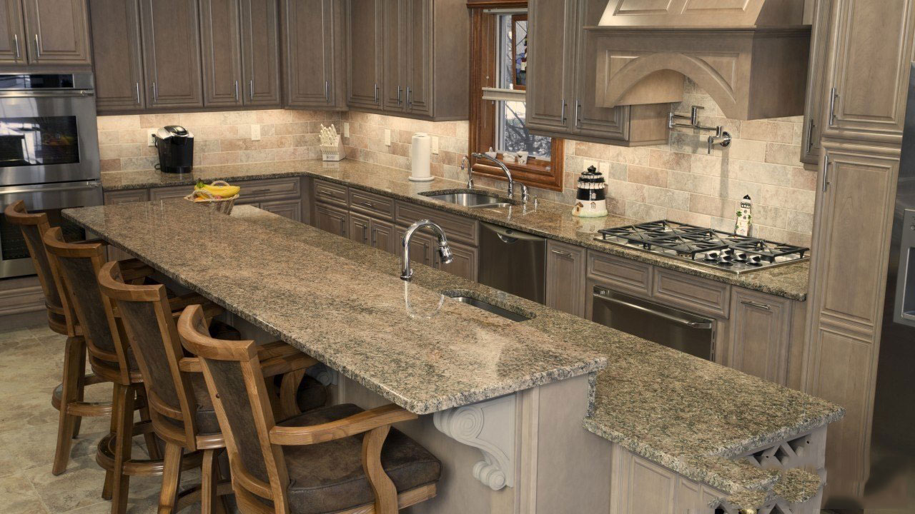 Mặt bàn bếp bằng đá hoa cương granite 