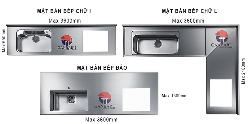 Nhiều kích thước cũng như kiểu dáng đa dạng